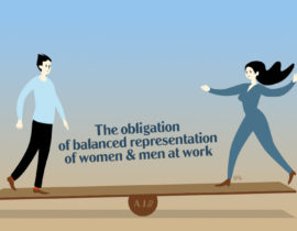 The obligation of balanced representation of women and men at work