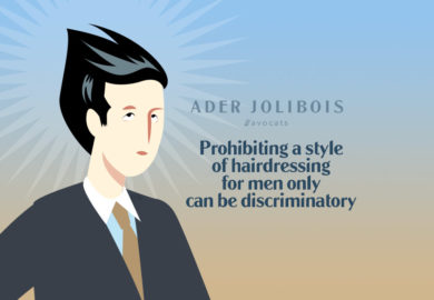 Prohibiting a style of hairdressing for men only can be discriminatory