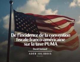 De l’incidence de la convention fiscale franco-américaine sur la taxe PUMA devenue la cotisation subsidaire maladie